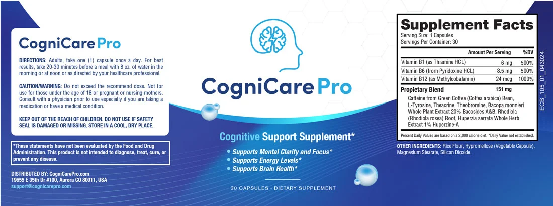 CogniCare Pro Ingredients